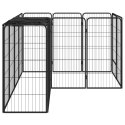  Kojec dla psa, 14 paneli, czarny, 50x100 cm, stal Lumarko!