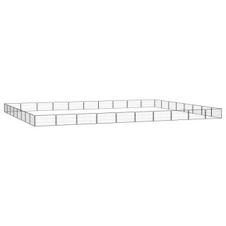  Kojec dla psa, 36 panele, czarny, 100x50 cm, stal Lumarko!