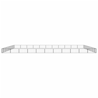  Kojec dla psa, 40 panele, czarny, 100x50 cm, stal Lumarko!