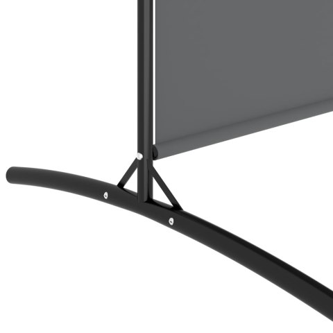  Parawan 4-panelowy, antracytowy, 698x180 cm, tkanina Lumarko!