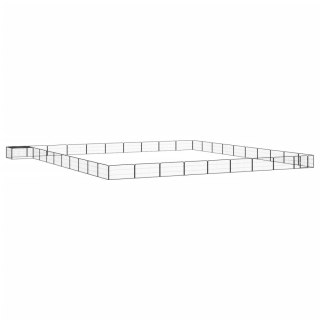  Kojec dla psa, 40 panele, czarny, 100x50 cm, stal Lumarko!