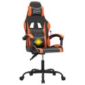  Obrotowy fotel gamingowy, czarno-pomarańczowy, sztuczna skóra Lumarko!