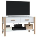  Szafka pod TV, biała, 82x38x45 cm, materiał drewnopochodny Lumarko!