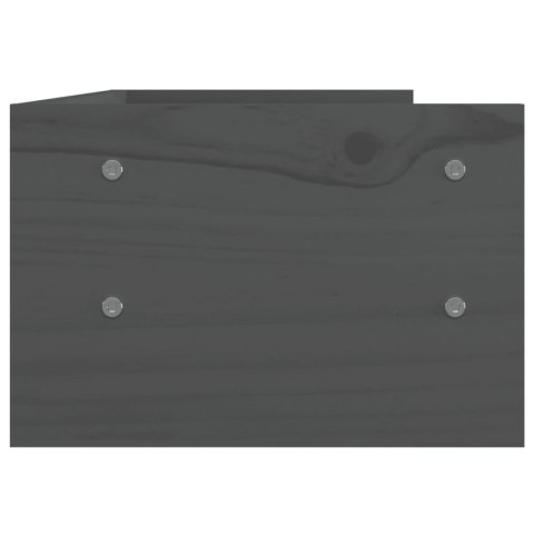  Podstawka na monitor, szara, 50x24x16 cm, lite drewno sosnowe Lumarko!