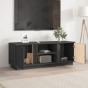  Szafka pod telewizor, szara, 110x35x40,5cm, lite drewno sosnowe Lumarko!