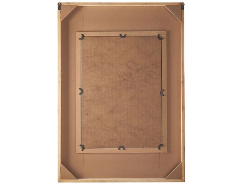  Drewniane lustro ścienne 63 x 90 cm wielokolorowe HIZOTE
