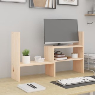  Podstawka na monitor, (39-72)x17x43 cm, lite drewno sosnowe Lumarko!