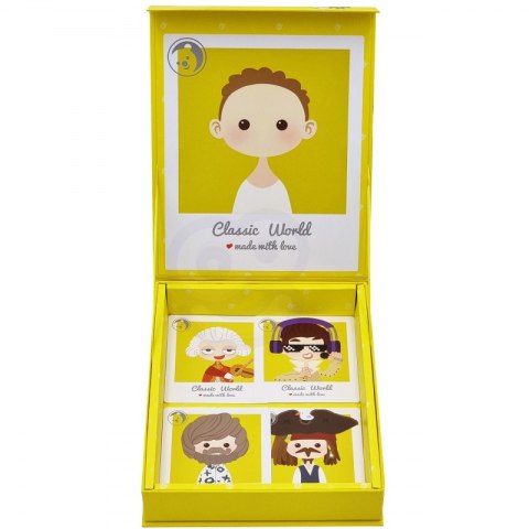 CLASSIC WORLD Układanka Magnetyczna Moda Zdjęcia Chłopcy 32 el. Lumarko!