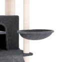  Drapak dla kota z sizalowymi słupkami, ciemnoszary, 154 cm Lumarko!