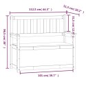  Ławka, 112,5x51,5x96,5 cm, lite drewno sosnowe Lumarko!