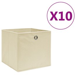  Pudełka z włókniny, 10 szt., 28x28x28 cm, kremowe Lumarko!