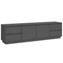  Szafka pod telewizor, szara 176x37x47,5 cm, lite drewno sosnowe Lumarko!