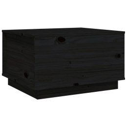  Stolik kawowy, czarny, 60x50x35 cm, lite drewno sosnowe Lumarko!
