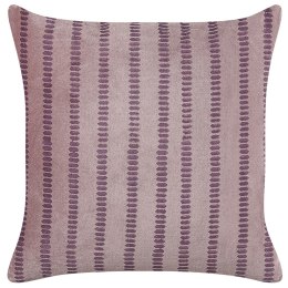  Welurowa poduszka dekoracyjna w paski 45 x 45 cm różowa AGAPANTHUS Lumarko!