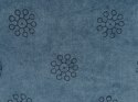  Welurowa poduszka dekoracyjna wzór geometryczny 45 x 45 cm ciemnoniebieska SESELI Lumarko!