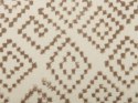  Zestaw 2 welurowych poduszek dekoracyjnych z frędzlami geometryczny wzór 45 x 45 cm beżowe SANTOLINA Lumarko!