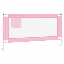  Barierka do łóżeczka dziecięcego, różowa, 160x25 cm, tkanina Lumarko!