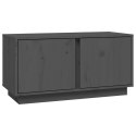  Szafka pod telewizor, szara, 80x35x40,5 cm, lite drewno sosnowe Lumarko!