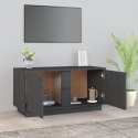  Szafka pod telewizor, szara, 80x35x40,5 cm, lite drewno sosnowe Lumarko!