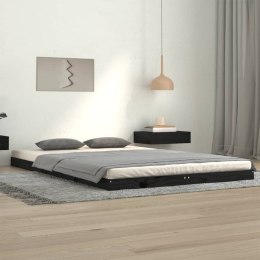  Rama łóżka, czarna, 120 x 200 cm, lite drewno sosnowe Lumarko!