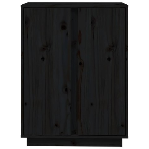  Szafka, czarna, 60x35x80 cm, lite drewno sosnowe Lumarko!