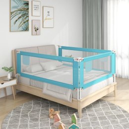 Lumarko Barierka do łóżeczka dziecięcego, niebieska, 160x25 cm, tkanina!