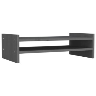  Podstawka na monitor, szara, 50x27x15 cm, lite drewno sosnowe Lumarko!