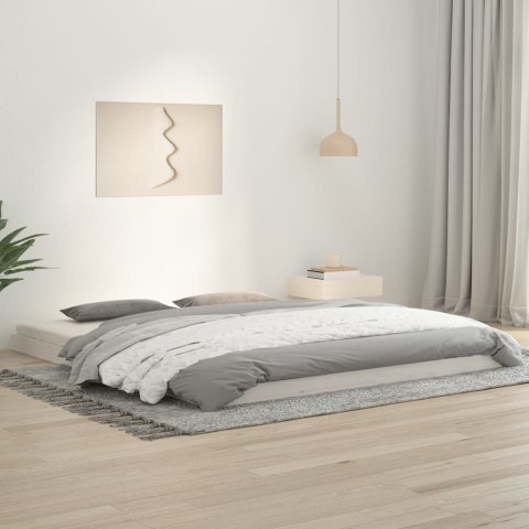  Rama łóżka, biała, 180x200 cm, lite drewno sosnowe, Super King Lumarko!