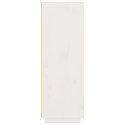 Wysoka szafka, biała, 89x40x116,5 cm, lite drewno sosnowe Lumarko!