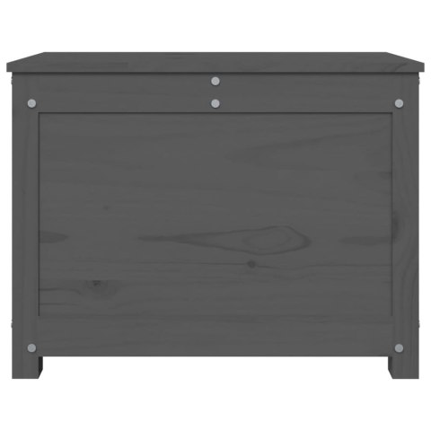  Skrzynia do przechowywania, szara, 60x32x45,5 cm, lita sosna Lumarko!