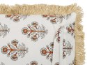  Bawełniana poduszka dekoracyjna w kwiaty 45 x 45 cm biała OMORIKA Lumarko!