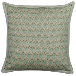  Bawełniana poduszka dekoracyjna w liście 45 x 45 cm zielona PICTUS Lumarko!