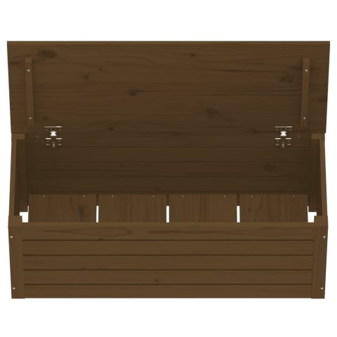  Skrzynia do przechowywania, brązowa 89x36,5x33 cm, lita sosna Lumarko!