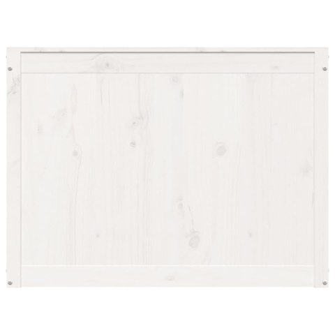  Skrzynia na pranie, biała, 88,5x44x66 cm, lita sosna Lumarko!