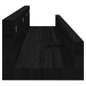  Półki ścienne, 2 szt., czarne, 80x12x9 cm, drewno sosnowe Lumarko!