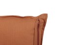  2 lniane poduszki dekoracyjne 45 x 45 cm pomarańczowe SAGINA Lumarko!