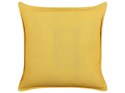  2 welurowe poduszki dekoracyjne wzór w słońca 45 x 45 cm żółte RAPIS Lumarko!