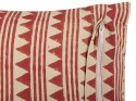  Bawełniana poduszka dekoracyjna geometryczny wzór 45 x 45 cm czerwono-beżowa DEGLUPTA Lumarko!