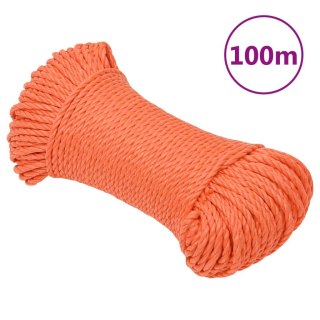  Linka robocza, pomarańczowa, 6 mm, 100 m, polipropylen Lumarko!