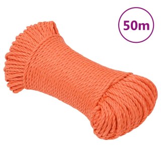  Linka robocza, pomarańczowa, 6 mm, 50 m, polipropylen Lumarko!
