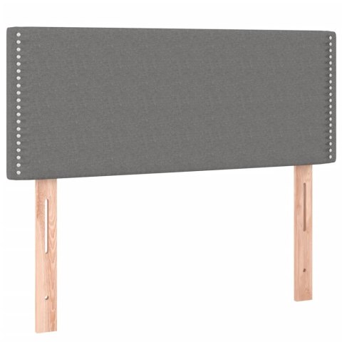  Łóżko kontynentalne z materacem, ciemnoszara tkanina 120x200 cm Lumarko!