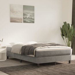  Łóżko kontynentalne z materacem, jasnoszare, 120x200cm, aksamit Lumarko!