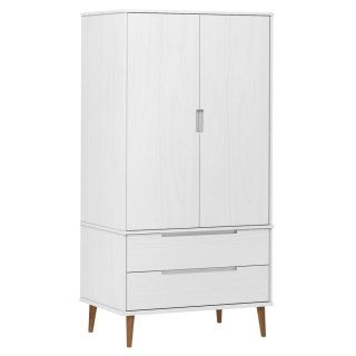  Szafka, biała, 90x55x175 cm, drewno sosnowe Lumarko!