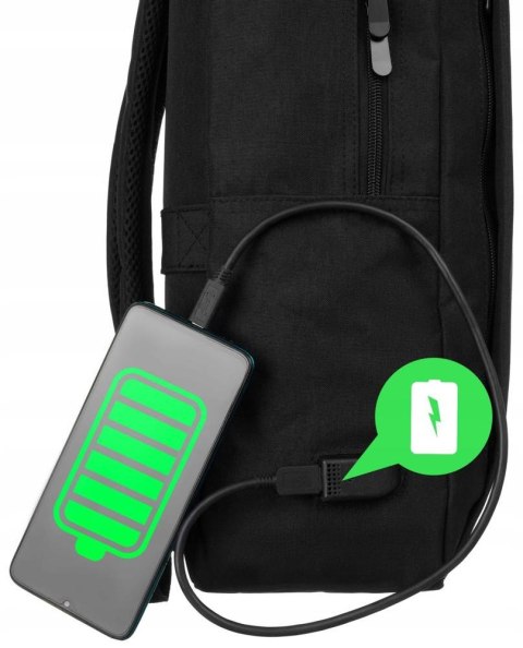  Pojemny Plecak Sportowy Z Portem Ładującym !