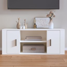  Szafka pod TV, biała, 100x35x40 cm, materiał drewnopochodny Lumarko!