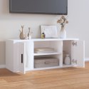  Szafka pod TV, biała, 100x35x40 cm, materiał drewnopochodny Lumarko!