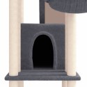  Drapak dla kota z sizalowymi słupkami, ciemnoszary, 201 cm Lumarko!