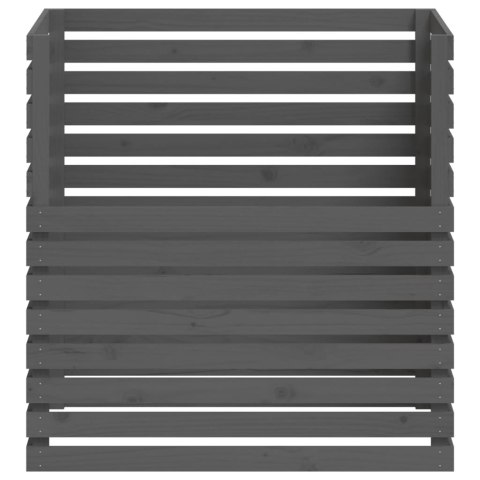  Kompostownik, szary, 100x100x102 cm, lite drewno sosnowe Lumarko!