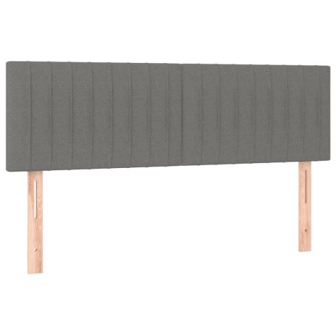  Łóżko kontynentalne z materacem, ciemnoszara tkanina, 140x200cm Lumarko!