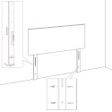  Łóżko kontynentalne z materacem, ciemnoszara tkanina 140x200 cm Lumarko!